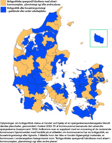 Kortvisning over resultaterne fra den boligpolitiske undersøgelse