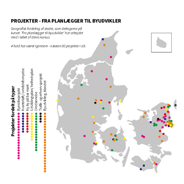 Kort over tidligere case-projekter