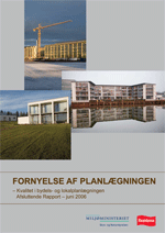Forsiden af rapporten "Fornyelse af Planlægningen"